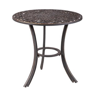 cast iron patio side table