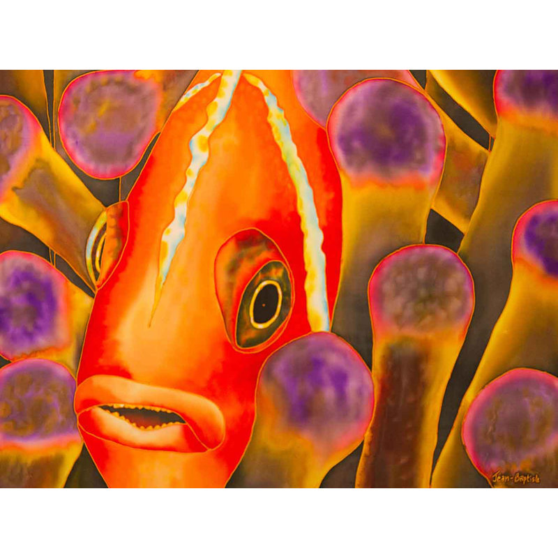 Bay Isle Home Paradise Clown Fish Acrylic Painting Print On