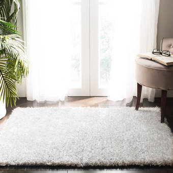 Wrought Studio Headland Handmade Shag Silver Rug Reviews Wayfair