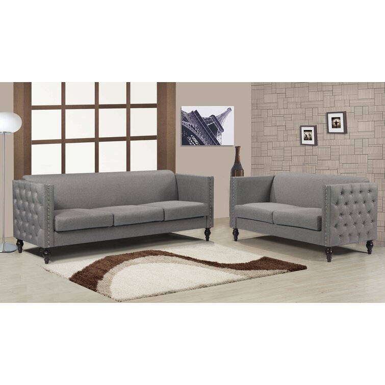 Canora Grey Kemmer 2 Piece Standard Living Room Set | Wayfair