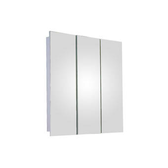 Winston Porter Searle Surface Mount Framed 3 Door Medicine Cabinet