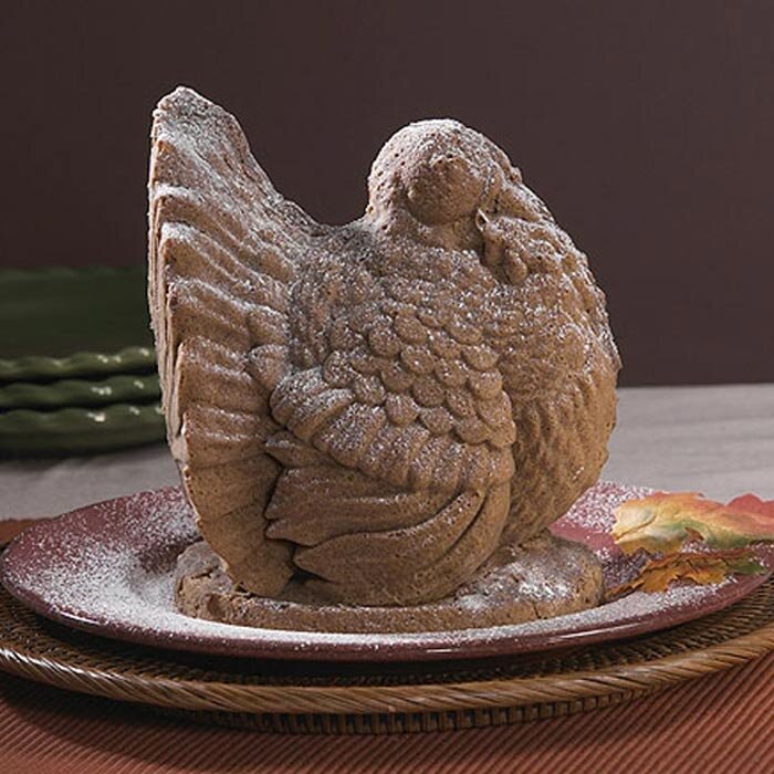 Turkey 3D Stand Up Cake Pan Platinum Collection Nordic Ware 52348 NEW