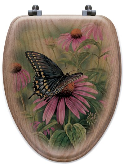 butterfly toilet seat