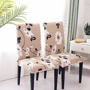 Luxury Home Faux Leather Stretch Removable Dining Chair Covers Slipcover Decor 