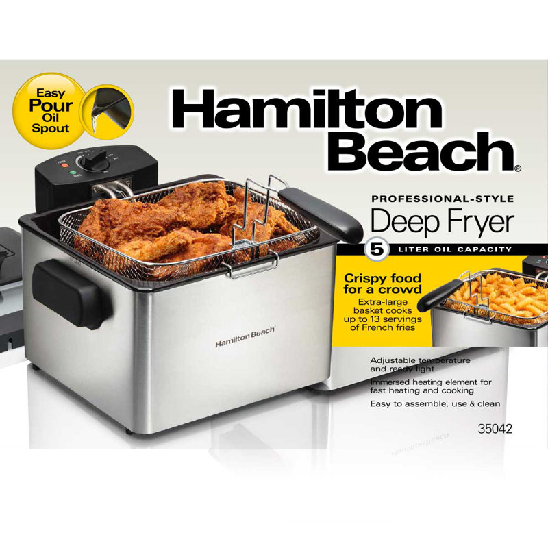 Hamilton Beach 5 Liter Professional Deep Fryer & Reviews