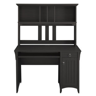 Black Lacquer Computer Desk Wayfair Ottman Computer Desk With Hutch