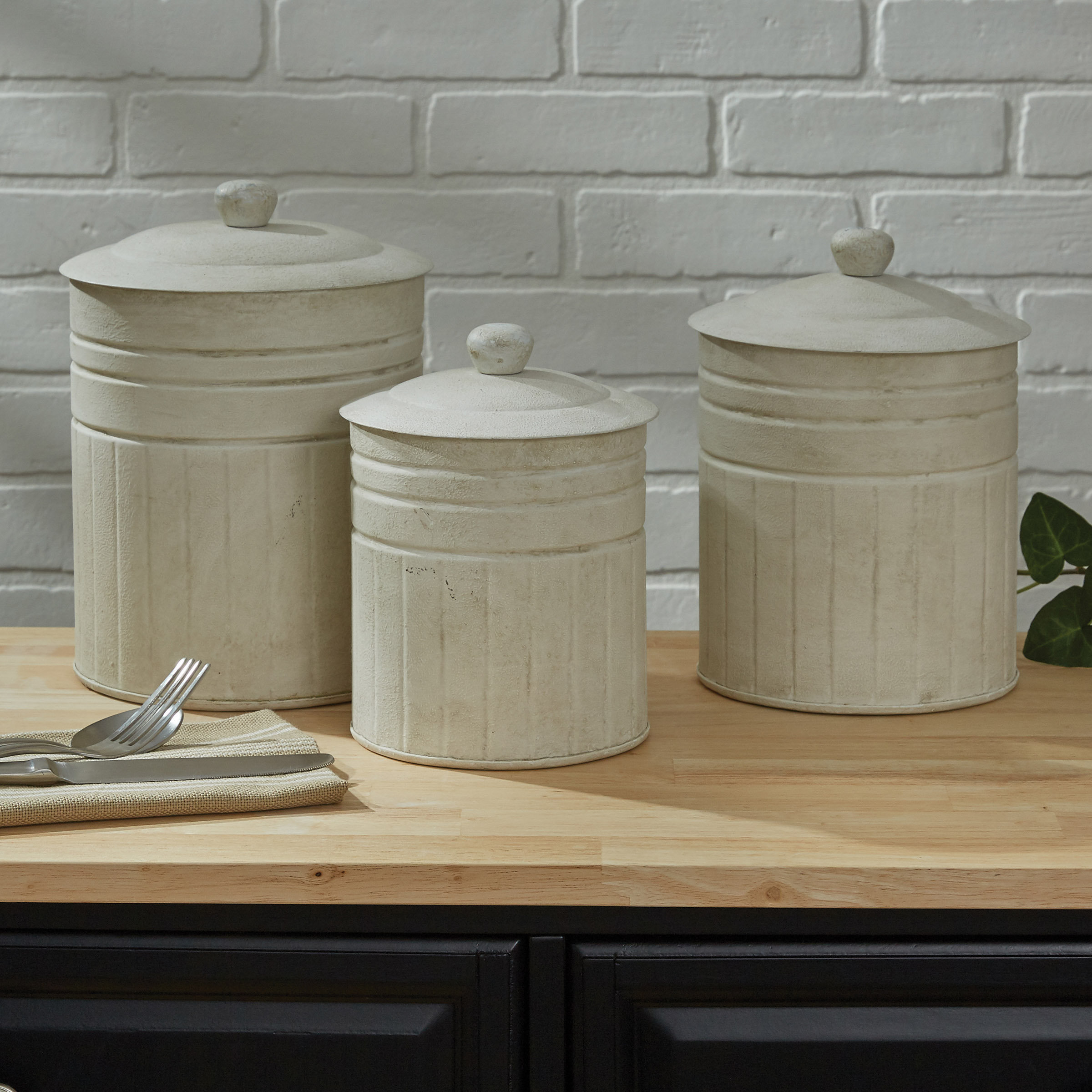 Gracie Oaks Kitchen Canister Set Wayfair