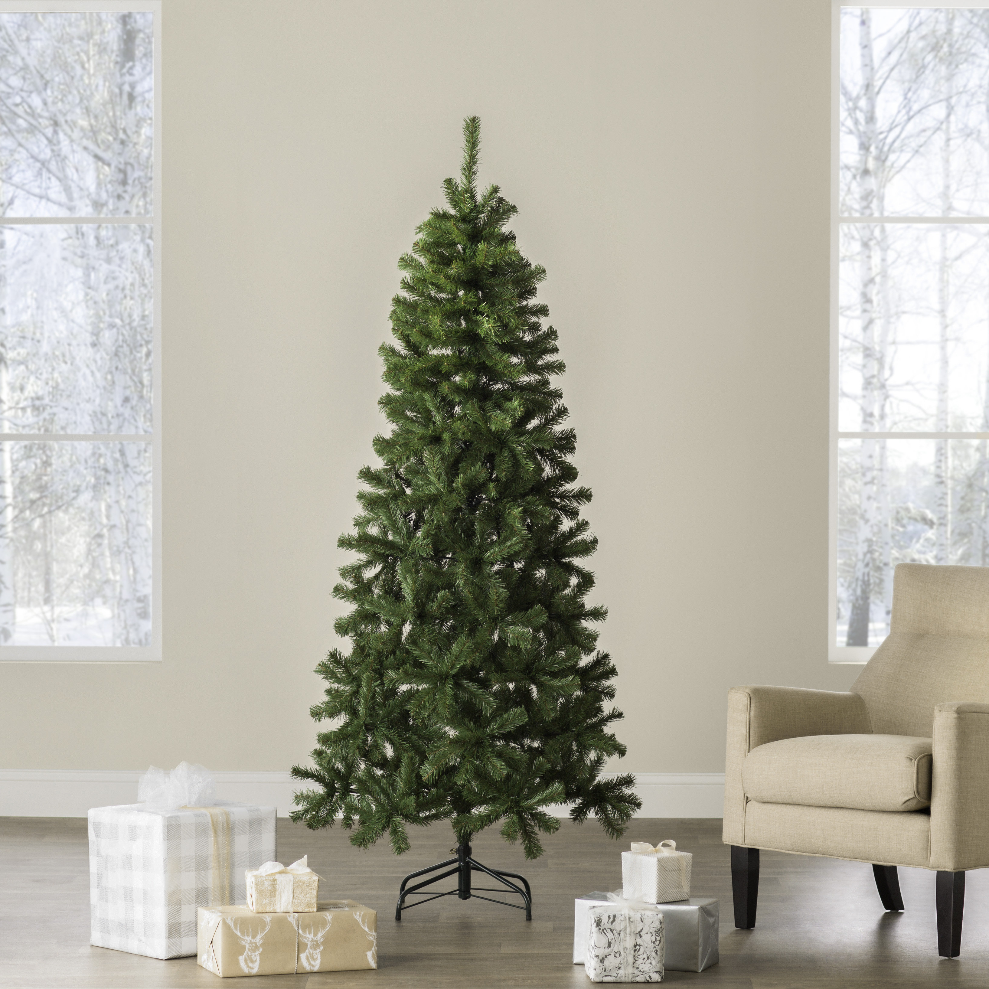 Wayfair Basics Green Fir Artificial Christmas Tree Reviews Wayfair
