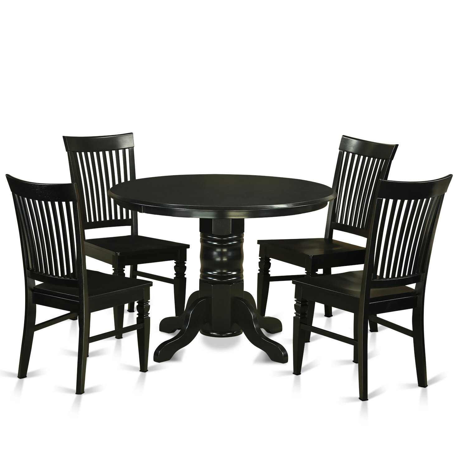 August Grove Sherlock Solid Wood Dining Set Reviews Wayfair