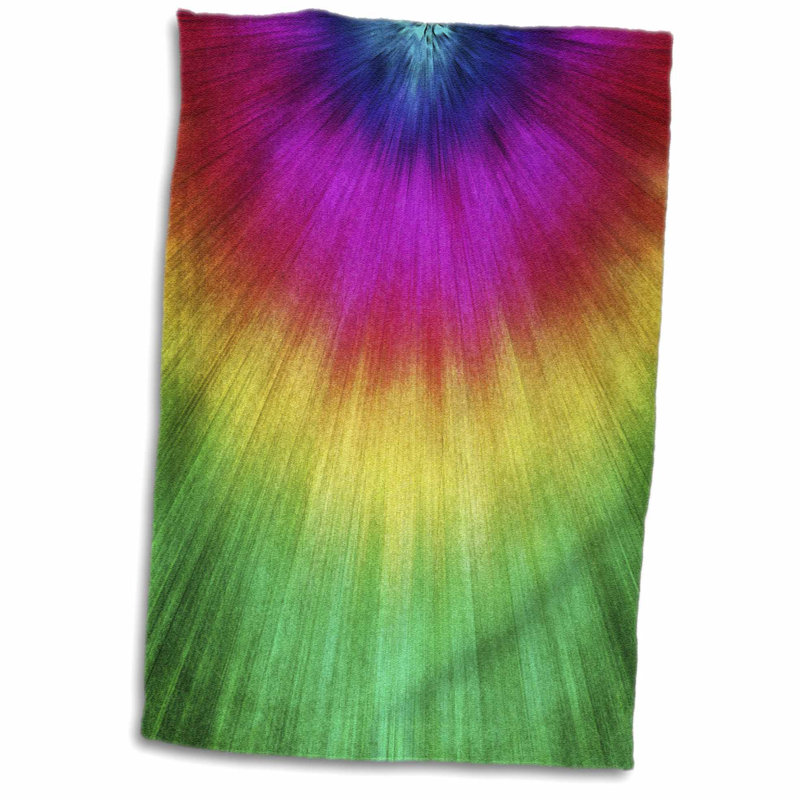 East Urban Home Person Vibrant Tie Dye With Texture Hand Towel Wayfair