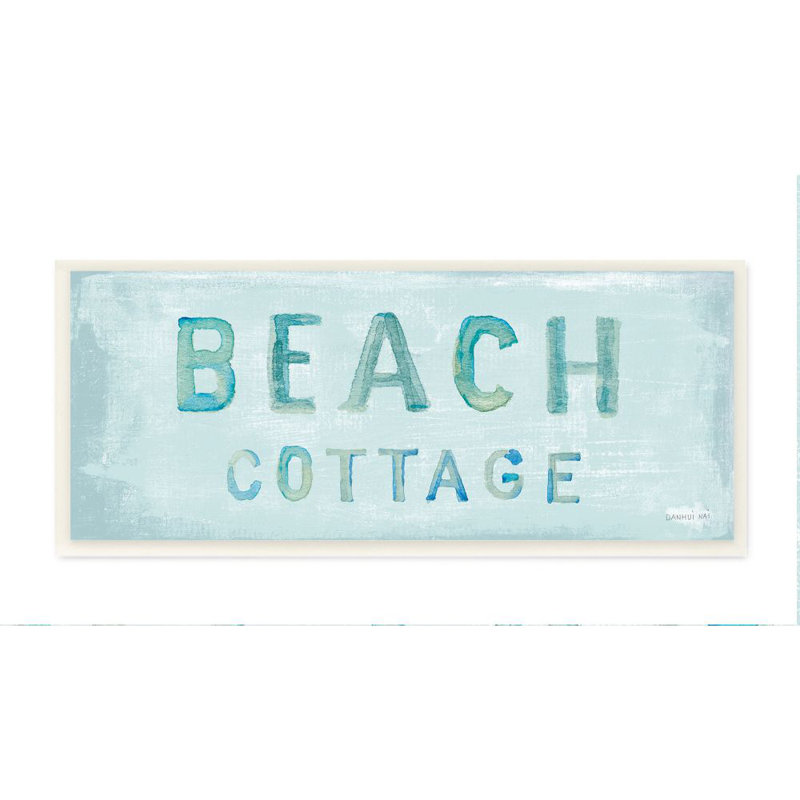 Highland Dunes Beach Ocean Word Painting Graphic Art On Canvas