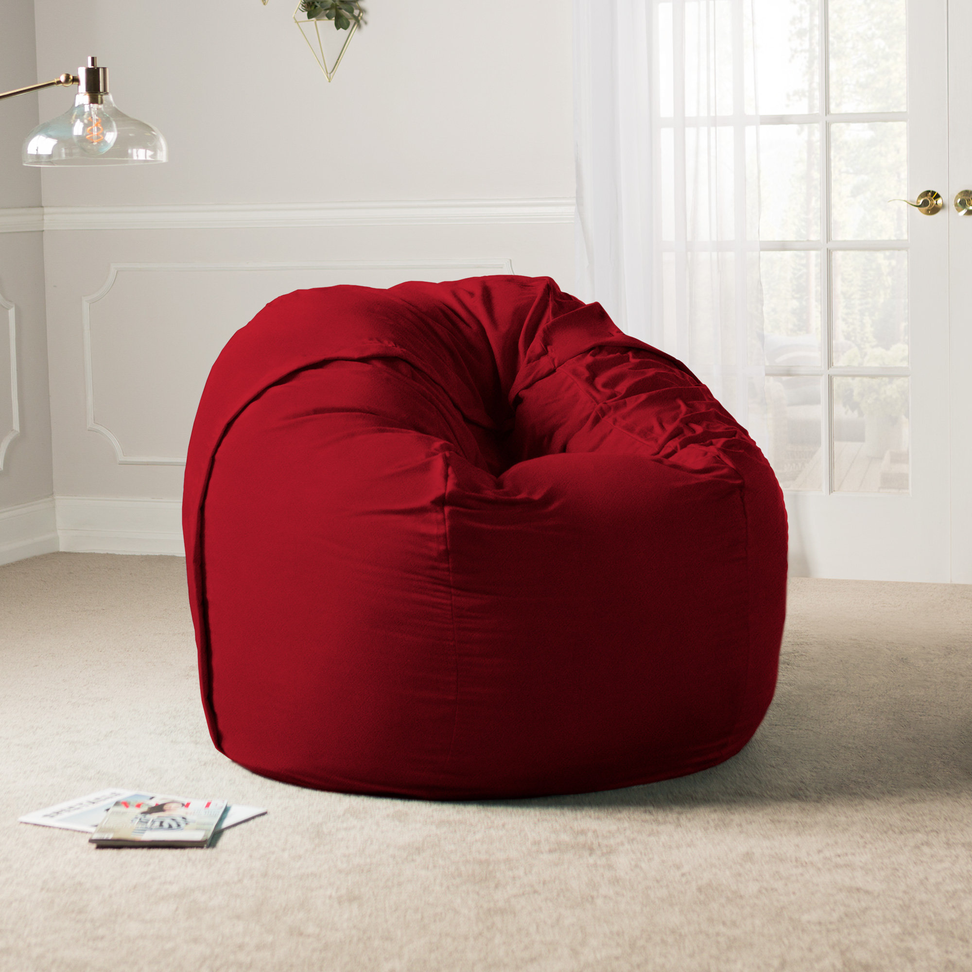 Latitude Run Large Bean Bag Chair Lounger Reviews Wayfair