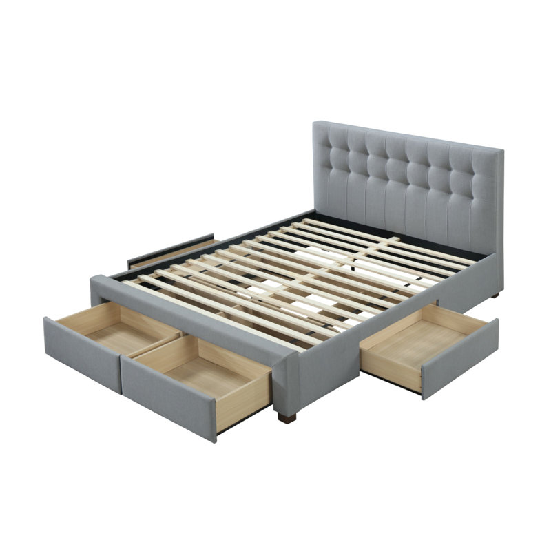 Three Posts Morrilton Upholstered Storage Platform Bed Reviews Three Posts Morrilton Upholstered