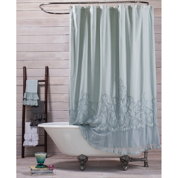Pom Pom At Home Caprice 100 Cotton Single Shower Curtain & Reviews