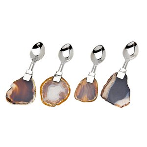 Periwinkle 4 Piece Dessert Spoon Set