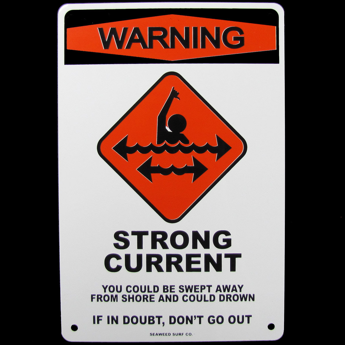 Tin SHARK SIGHTING BEACH CLOSED Surfer Warning Sign Bar//Pub//Surf Shop Wall Decor