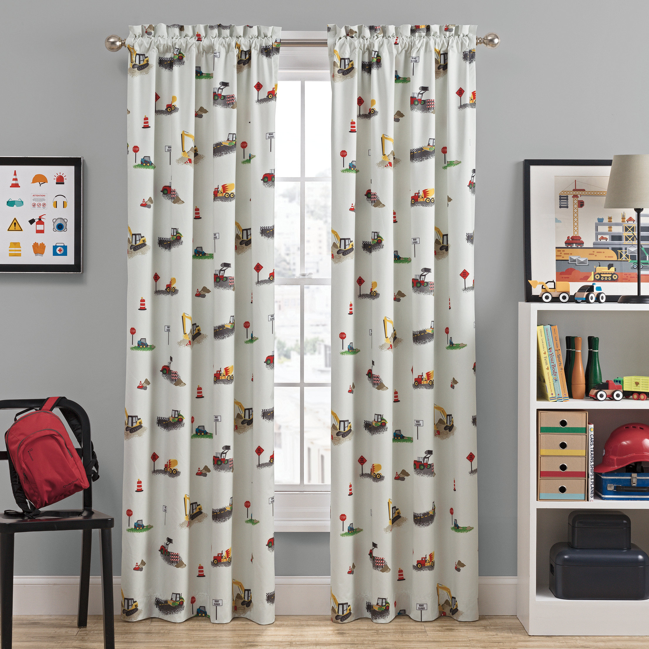 Waverly Can You Dig It Graphic Print Text Blackout Rod Pocket Single Curtain Panel Reviews Wayfair Waverly Can You Dig It Graphic Print