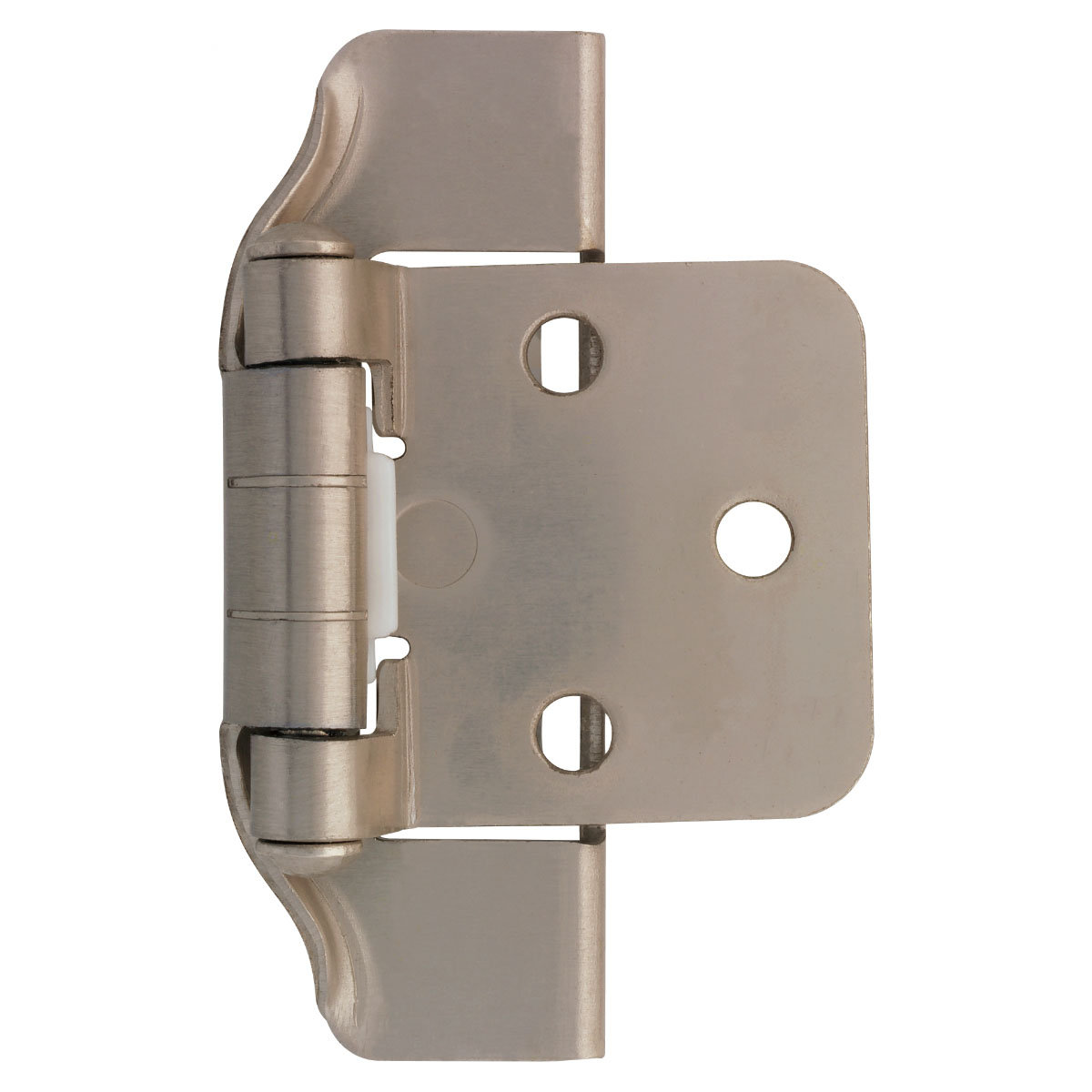 Satin Nickel Flush Mount Cabinet Hardware Hinge Set