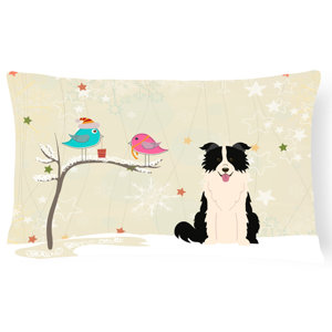 Christmas Solid Square Indoor/Outdoor Lumbar Pillow
