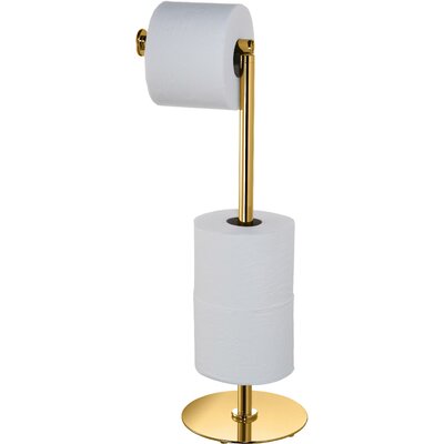 Find the Perfect Free Standing Gold Toilet Paper Holders | Wayfair