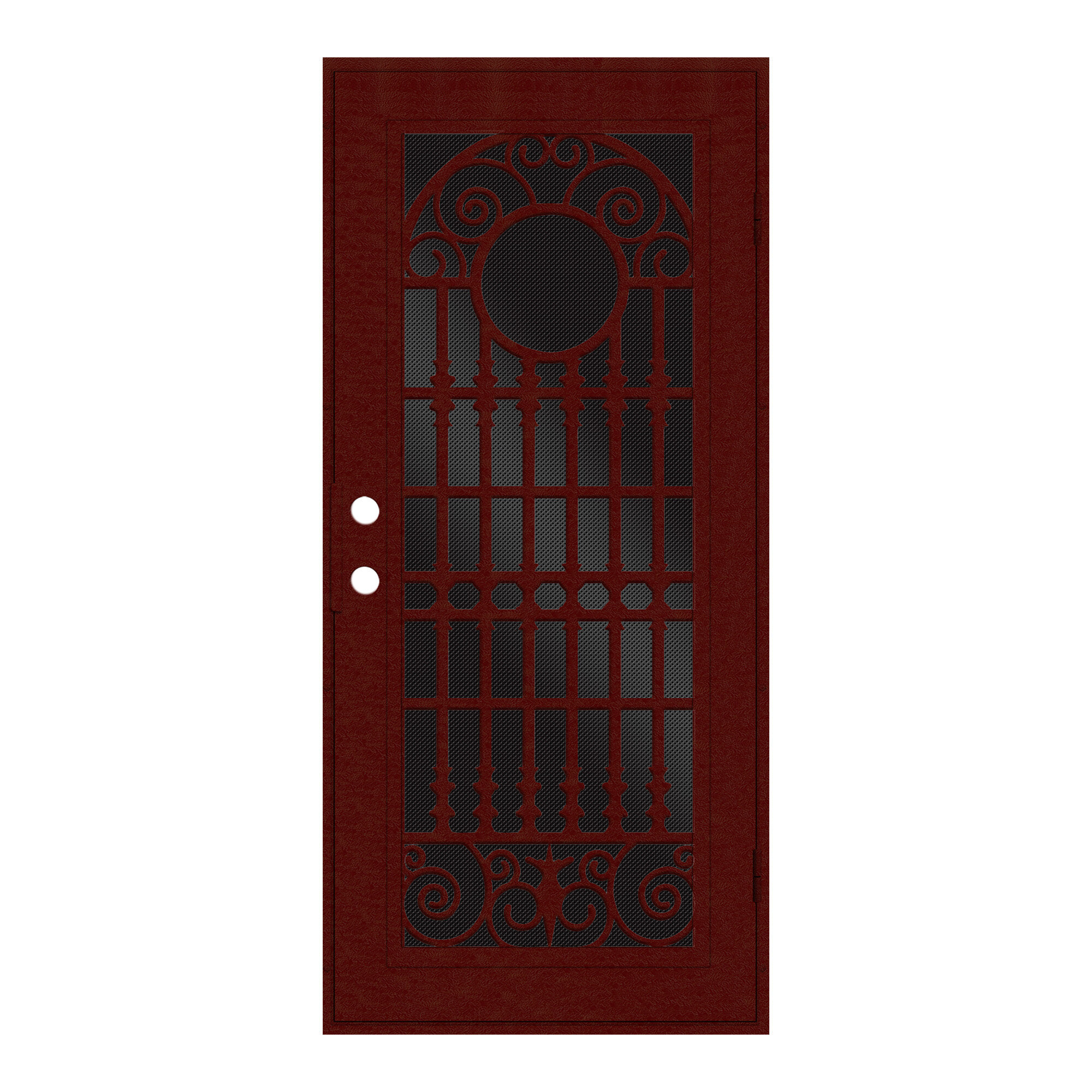 Titan Security Doors Spaniard Wineberry Aluminum Security Door Wayfair