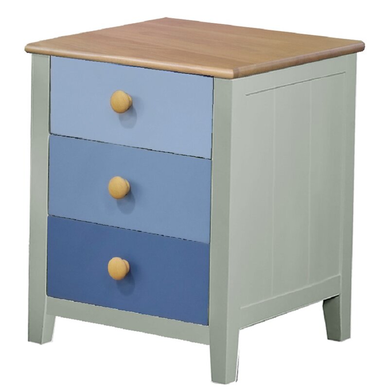 The Children S Furniture Company Atlantis 3 Drawer Bedside Table Wayfair Co Uk