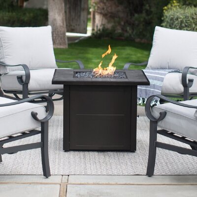 Uniflame Steel Propane Fire Pit Table Blue Rhino