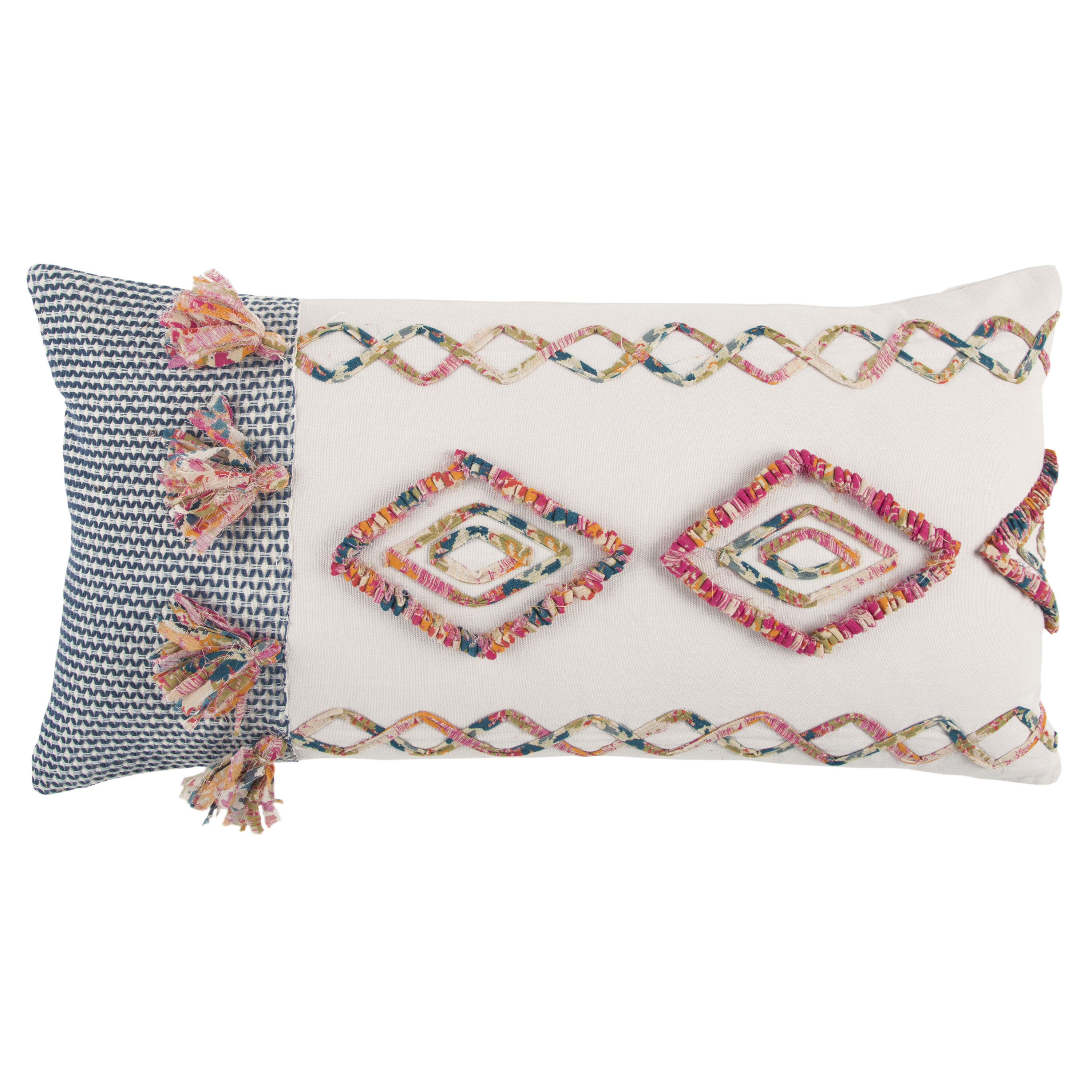 Bungalow Rose Diyadin Decorative 100/% Cotton Lumbar Pillow