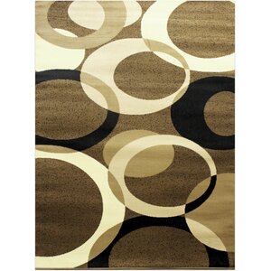 Courtnay Geometric Brown Area Rug