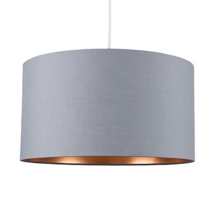 Modern Curvy Matt Grey Lamp Shade Metal Vintage None Electric Pendant Light Shade 29cm Easy Fit Retro Ceiling Light White Inner Includes Shade Reducing Ring to Fit All Types of Lamp Holders