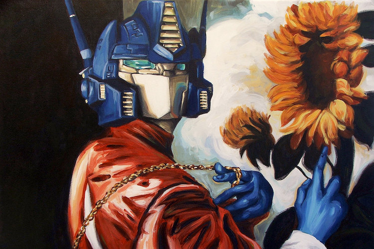 East Urban Home Optimus Prime With Sunflower By Hillary White