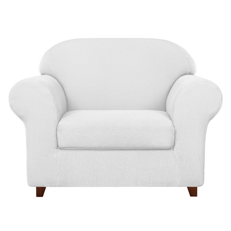 white armchair slipcover