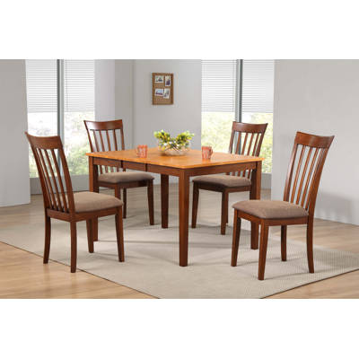 Charlton Home Dutra Extendable Solid Wood Dining Table Wayfair Ca