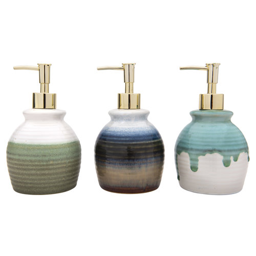 Ikeda Stoneware 3 Piece Bathroom Accessory Set Reviews Joss Main