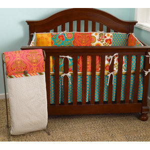 Royston 4 Piece Polka Dot Crib Bedding Set