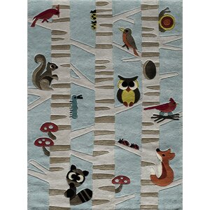 Johnnie Hand-Tufted Light Blue Kids Rug