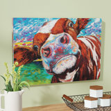 Betsy Cow Canvas Art Wayfair