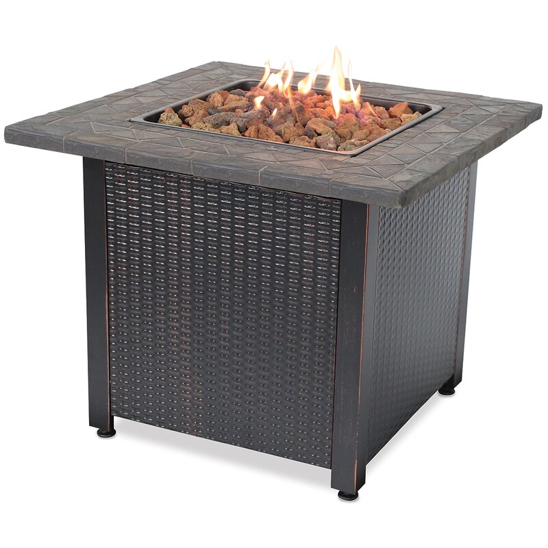 Stainless Steel Propane Fire Pit Table