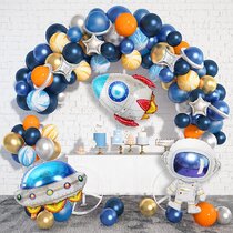 25 Pcs Outer Space Party Supplies Spiral Pendant Card Decoration Astronaut Kit Universe Planets Party UFO Rocket Birthday Solar System Party Galaxy Theme Party Blast off Party 