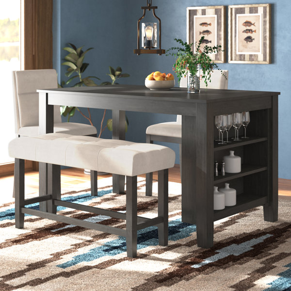 Foundry Select Derrick 4 Piece Counter Height Dining Set Reviews Wayfair