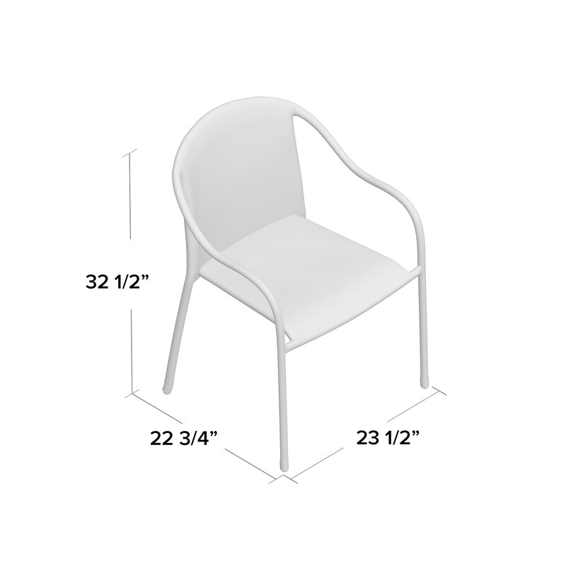 Mercury Row Belton Stacking Patio Dining Chair Reviews Wayfair