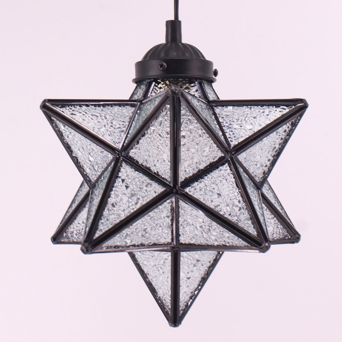 moravian star pendant light plug in