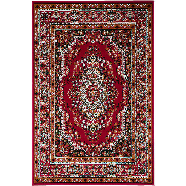 Astoria Grand Karen Oriental Red Indoor / Outdoor Area Rug | Wayfair