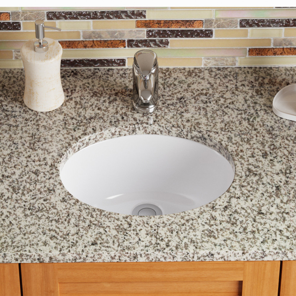 Mrdirect Vitreous China Oval Undermount Bathroom Sink With Overflow Reviews Wayfair