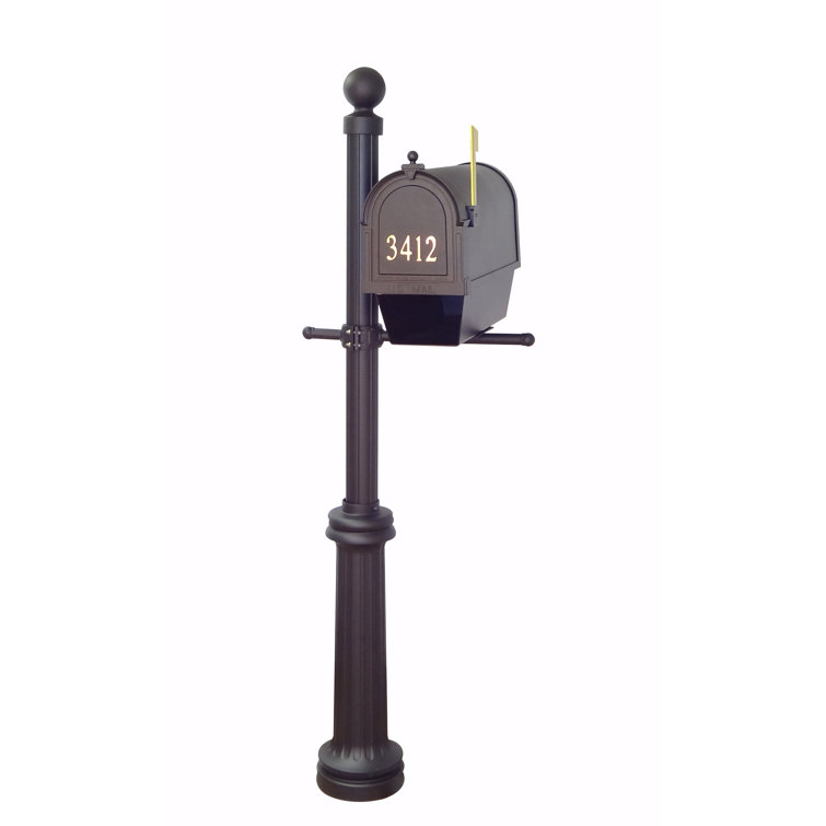 Special Lite Products Berkshire Curbside Mailbox With Front Address Numbers With Fresno Post Included Wayfair