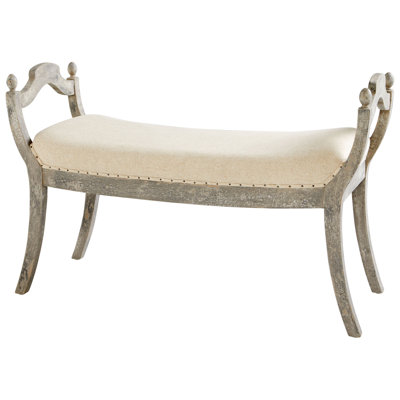 Alice Large Vanity Stool Cyan Design Color Weathered Gray