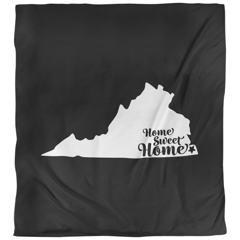 East Urban Home Home Sweet Virginia Beach Single Reversible Duvet Cover Wayfair