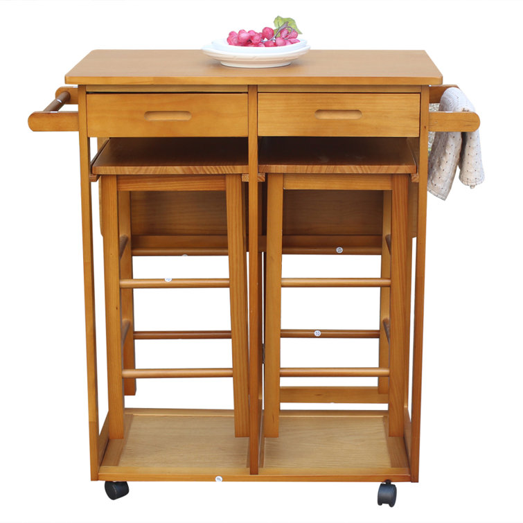 Rosecliff Heights Segalerva Kitchen Cart Reviews Wayfair