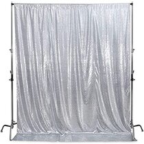 4ft x 7ft Sequin Photography Backdrop Curtain with Non-Transparent Backing for Party Decoration Red Sequin Photography Backdrop 