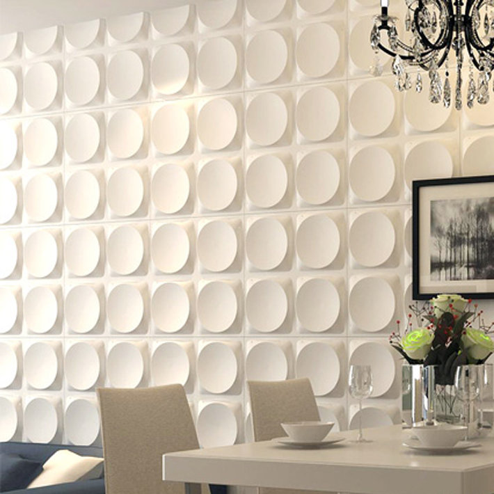 Orren Ellis Dishner 19 7 X 19 7 Vinyl Wall Paneling In White Wayfair